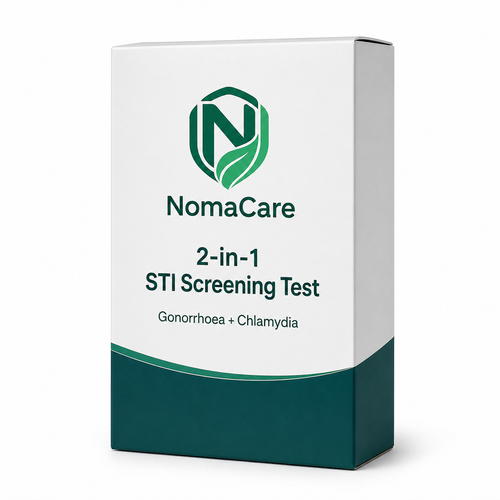 NomaCare 2-in-1 STI screening test sealed retail package