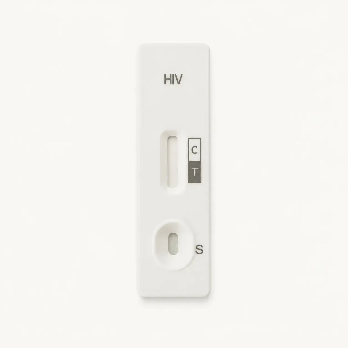 Unused single HIV screening cassette