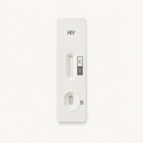 Unused single HIV screening cassette