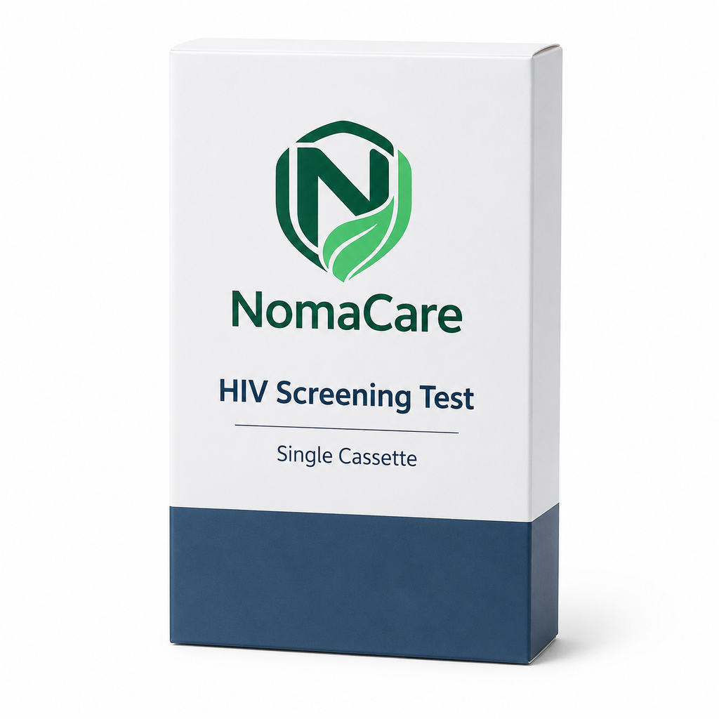 NomaCare HIV screening test single-cassette sealed retail package